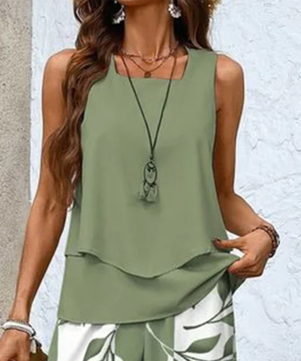 Rosalind | Elegant Two-Piece Set - green