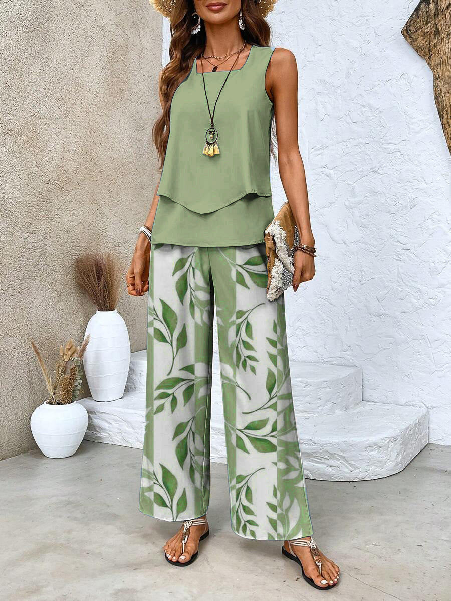 Rosalind | Elegant Two-Piece Set - green