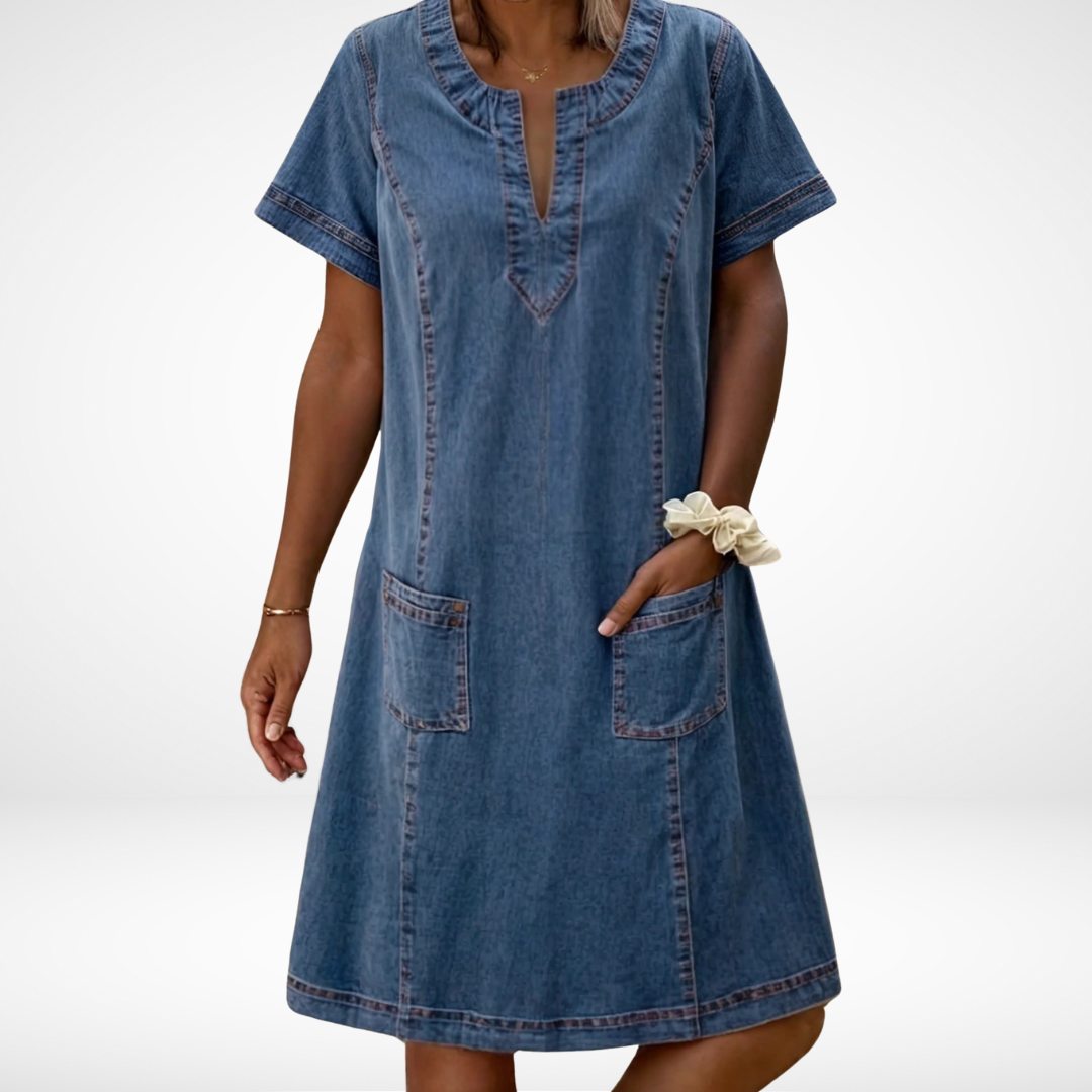 Sara | Soft Denim Dress