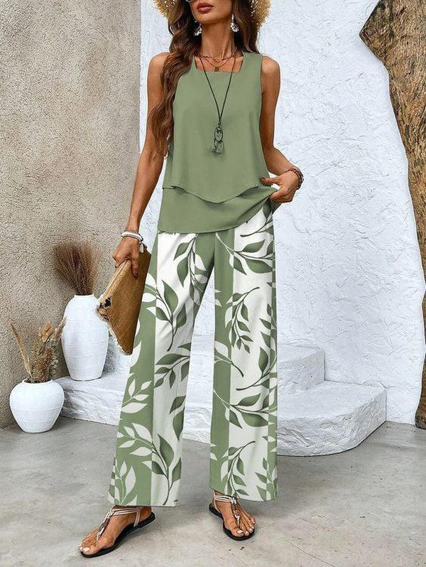Rosalind | Elegant Two-Piece Set - green