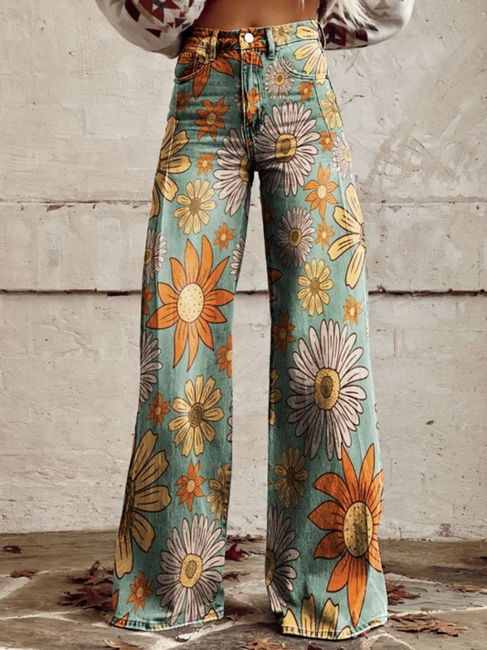 Cirilla - Floral Summer Palazzo Trousers