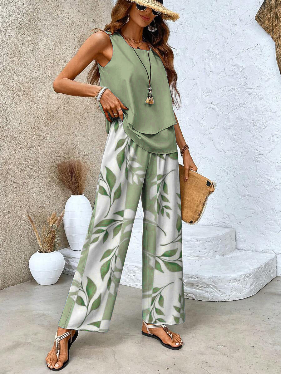 Rosalind | Elegant Two-Piece Set - green
