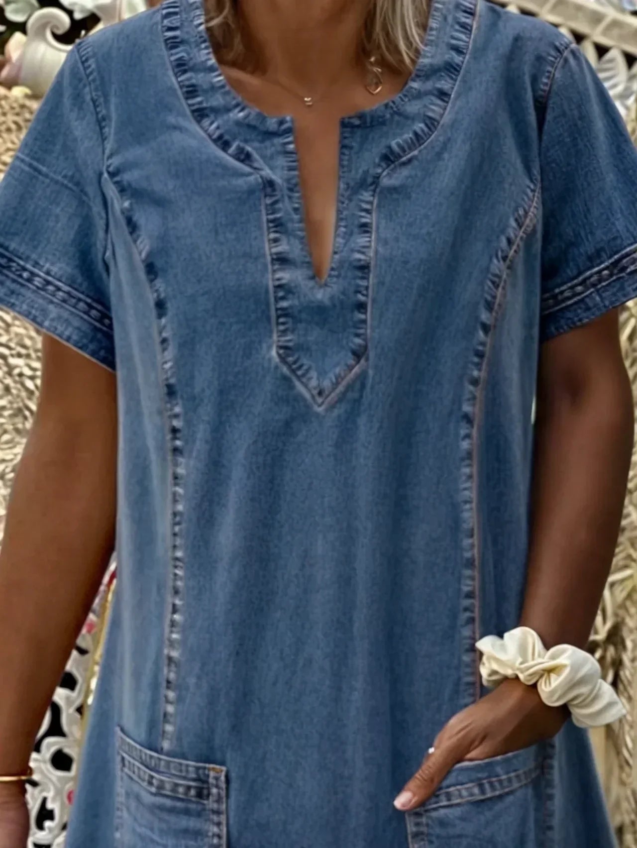 Sara | Soft Denim Dress