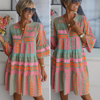 Stacey – Embroidered Summer Mini Dress