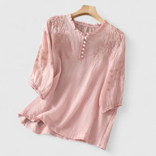 Fenne™ | Elegant Embroidered Summer Blouse
