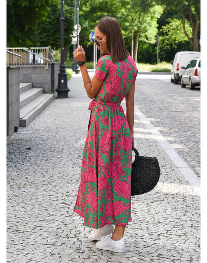 Nuvia™ | Flared Dress with V-Neck