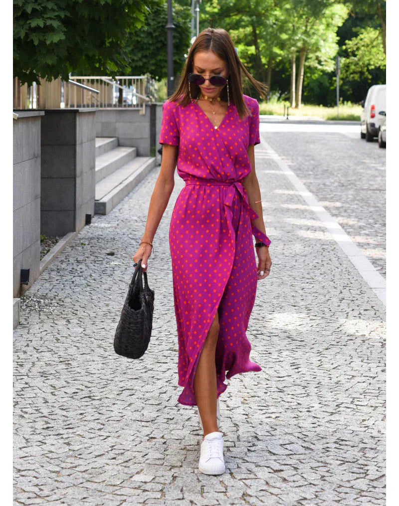Nuvia™ | Flared Dress with V-Neck