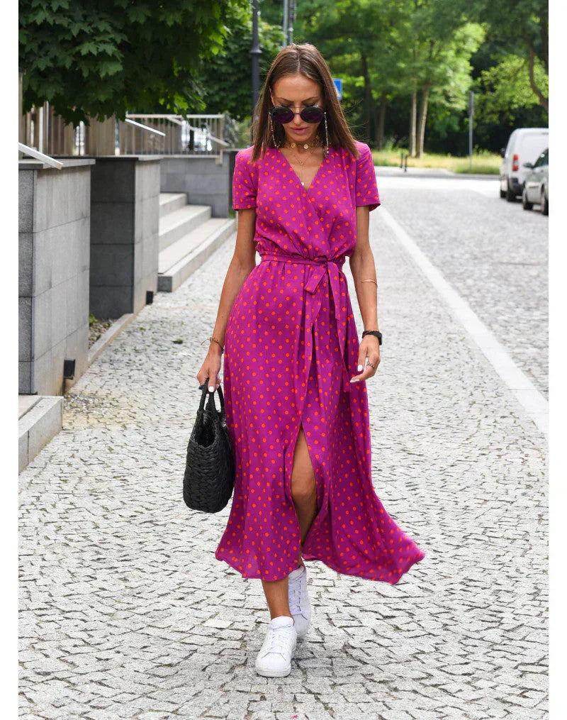 Nuvia™ | Flared Dress with V-Neck