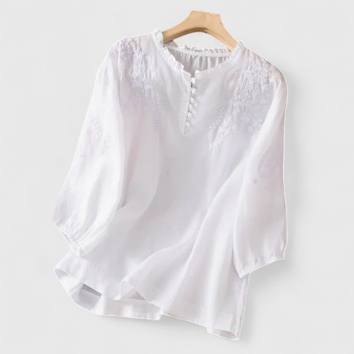 Fenne™ | Elegant Embroidered Summer Blouse