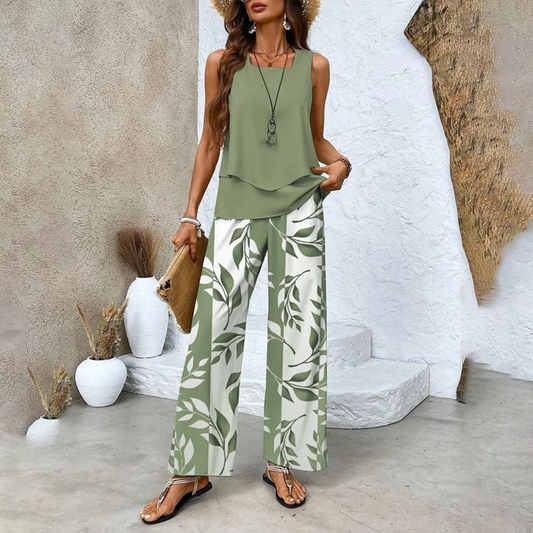 Rosalind | Elegant Two-Piece Set - green