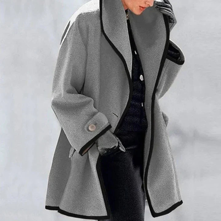 Amelia™ | Stylish Double-Breasted Wool Coat