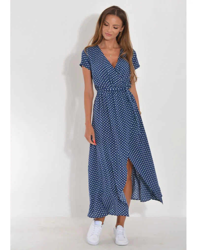 Nuvia™ | Flared Dress with V-Neck