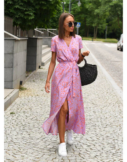 Nuvia™ | Flared Dress with V-Neck