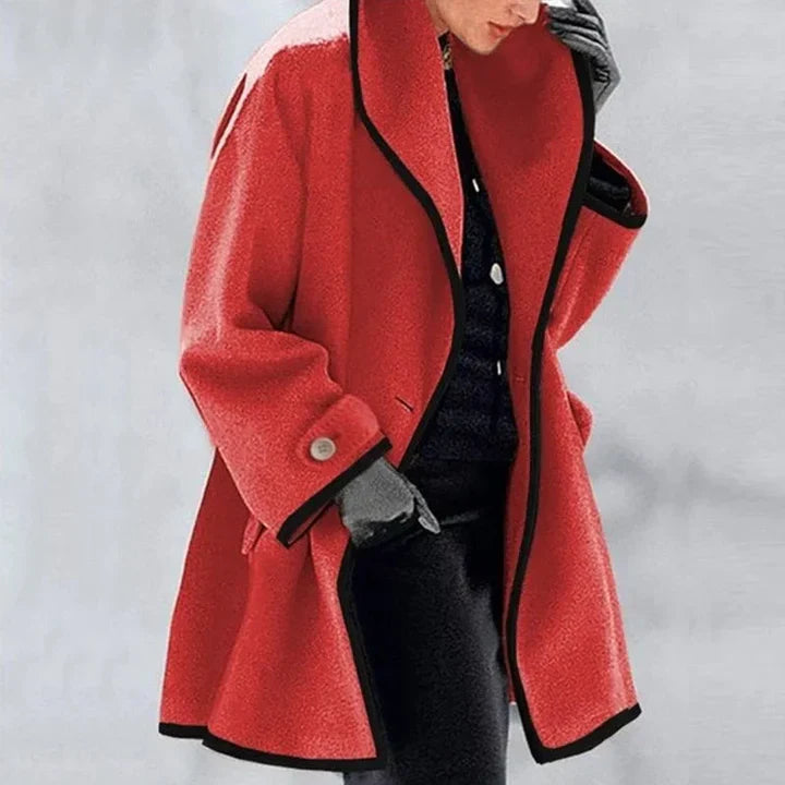 Amelia™ | Stylish Double-Breasted Wool Coat